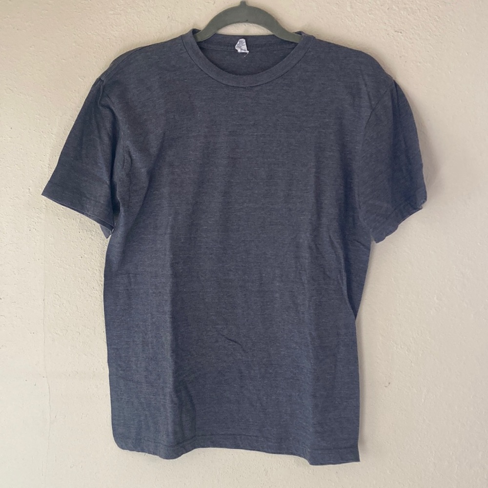 Royal Apparel dark heather gray tee shirt. Size medium